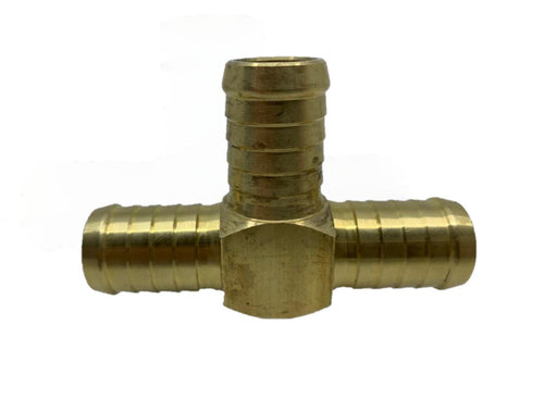 6mm -32mm Brass Barbed Tee | BRASS FITTINGS | Screwed Brass