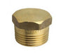 6mm Threaded Brass Cap Plug | BRASS FITTINGS | Screwed Brass | Plumbing Supplies