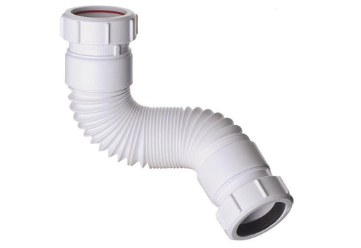 50mm Flexible Waste Pipe Joiner White PVC | P Trap Toilet | S Trap Toilet | Bunnings
